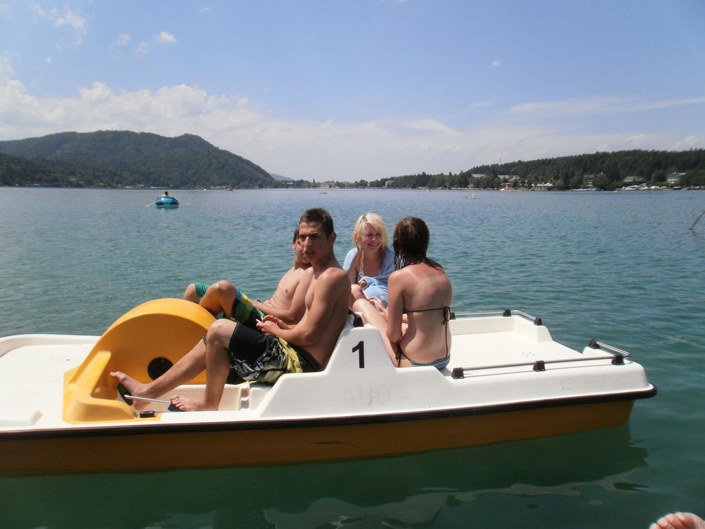 Ferienpension Garni Hubert Rigelnik Sankt Kanzian am Klopeiner See Exterior foto