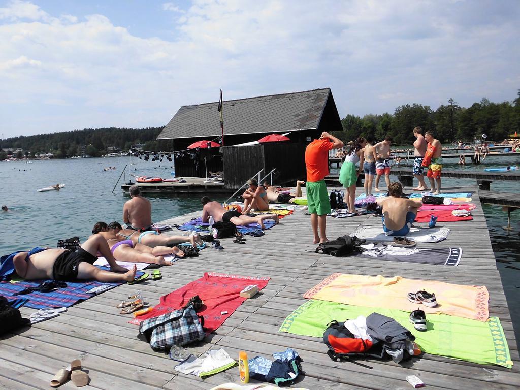 Ferienpension Garni Hubert Rigelnik Sankt Kanzian am Klopeiner See Exterior foto
